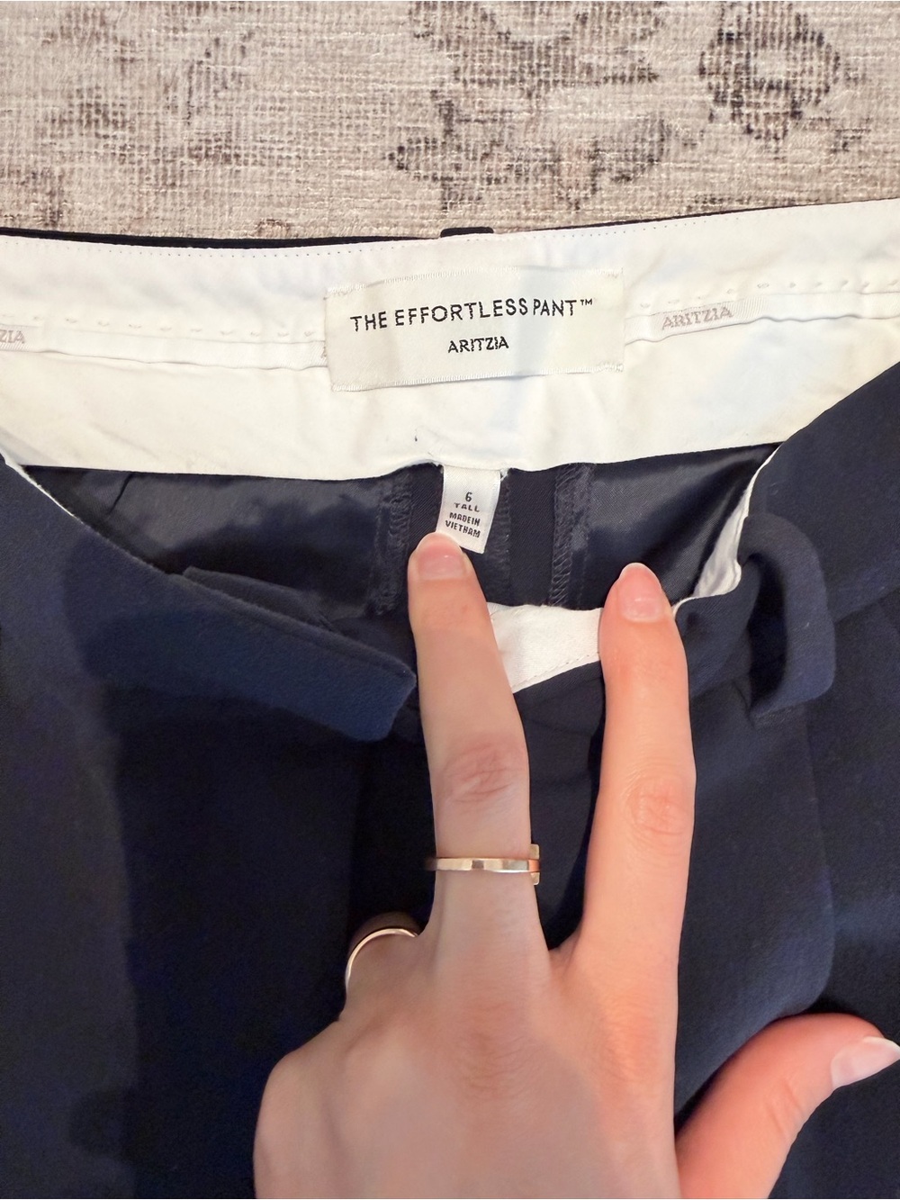 Aritzia Black High-Rise Pleated Trousers - Picture 2 of 4
